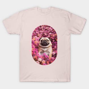 Adorable Woofs Flowers T-Shirt